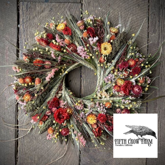 Handcrafted Dried Floral Wreath