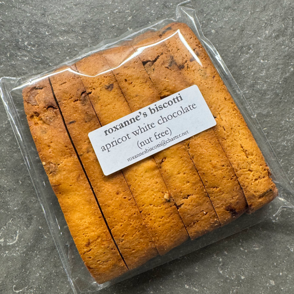 Apricot White Chocolate Biscotti (6-Pack)